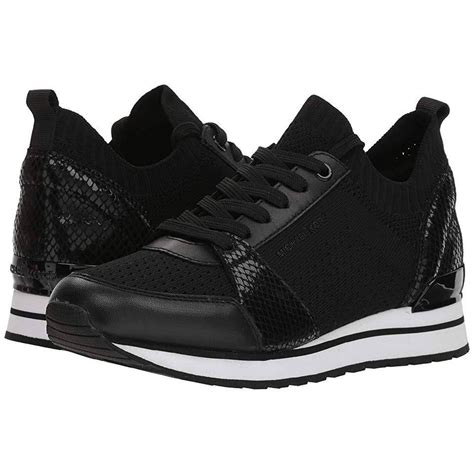 michael kors billie sneakers black|Michael Kors black wedge sneakers.